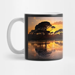 Sunset @ Strofilia forest, Prokopos lake Mug